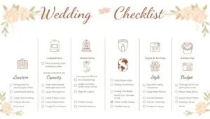 Wedding Checklist for Venue Selection
