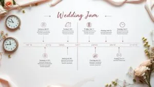 Wedding day timeline