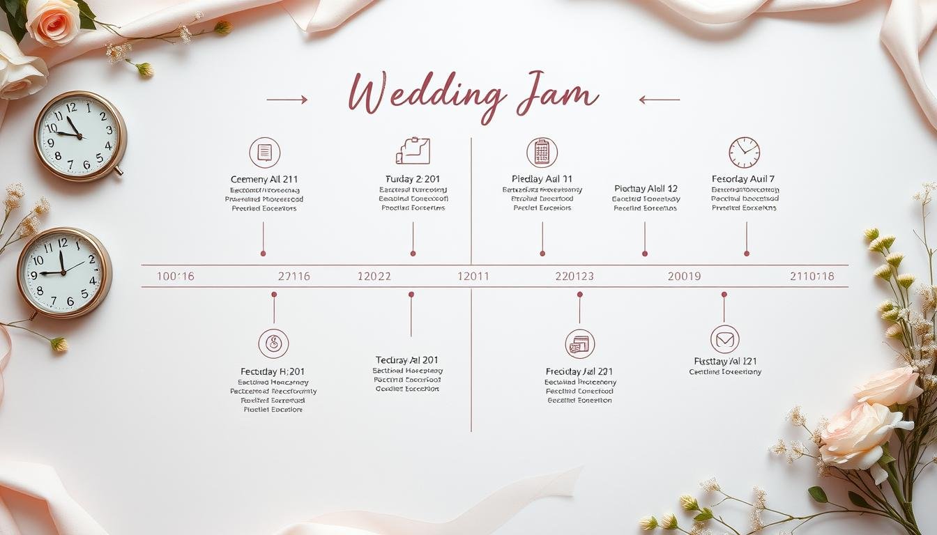 Wedding day timeline