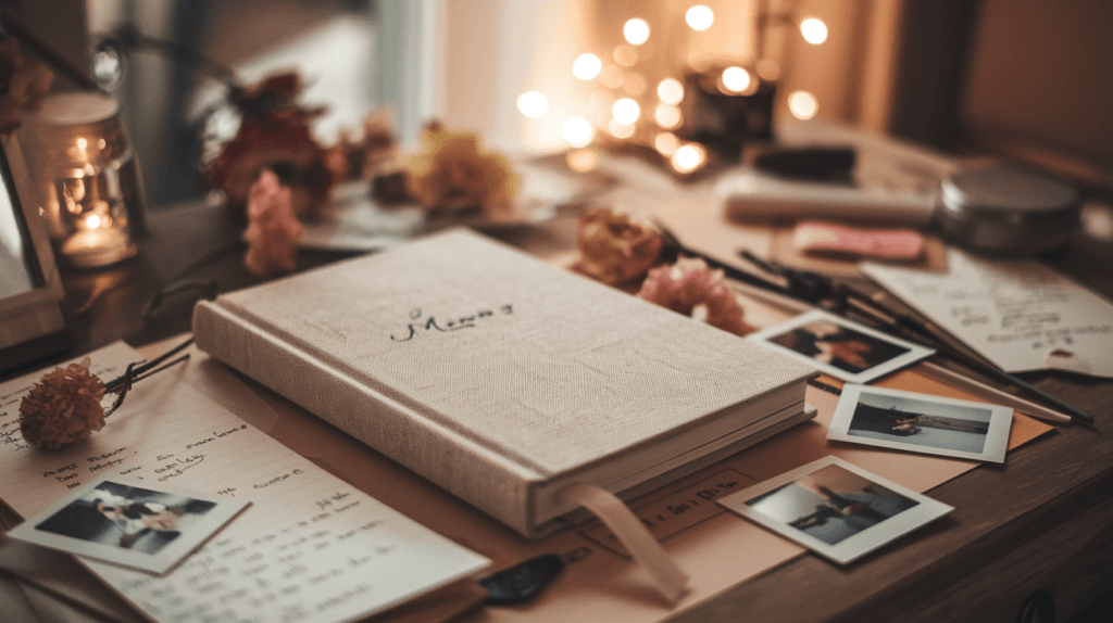My Wedding Journey - Unique Engagement Gifts - Memory book with couples photos and personal notes - gift for the bride-to-be