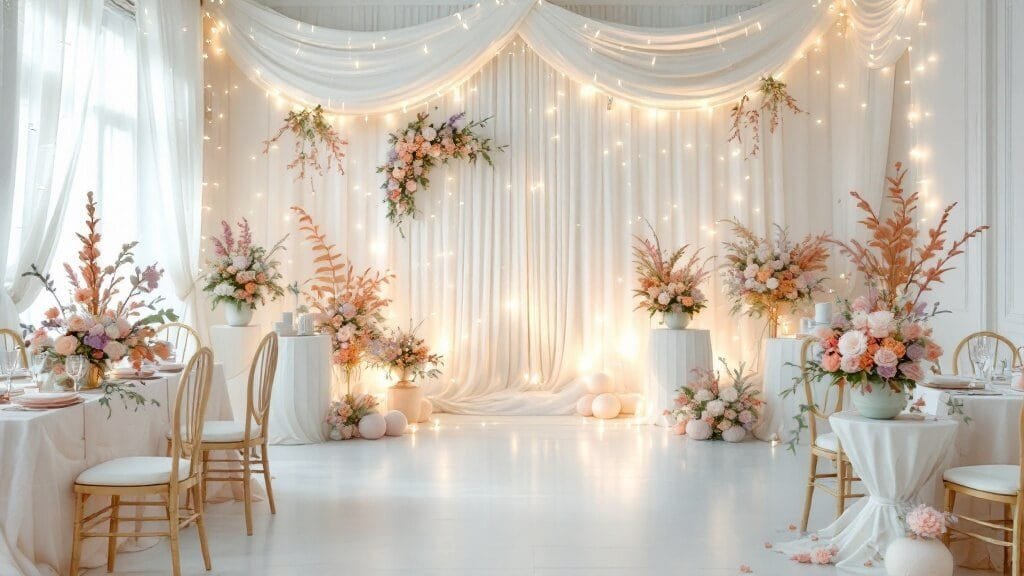 My Wedding Journey - Top Color Trends for 2025 - A dreamy pastel-themed wedding venue