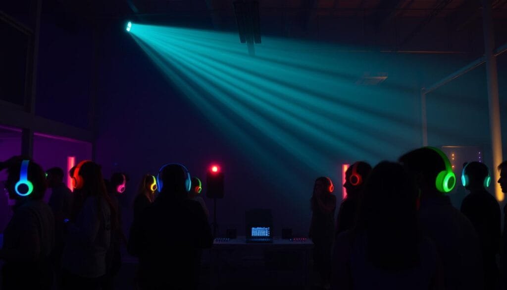 Silent disco noise control Silent disco wedding