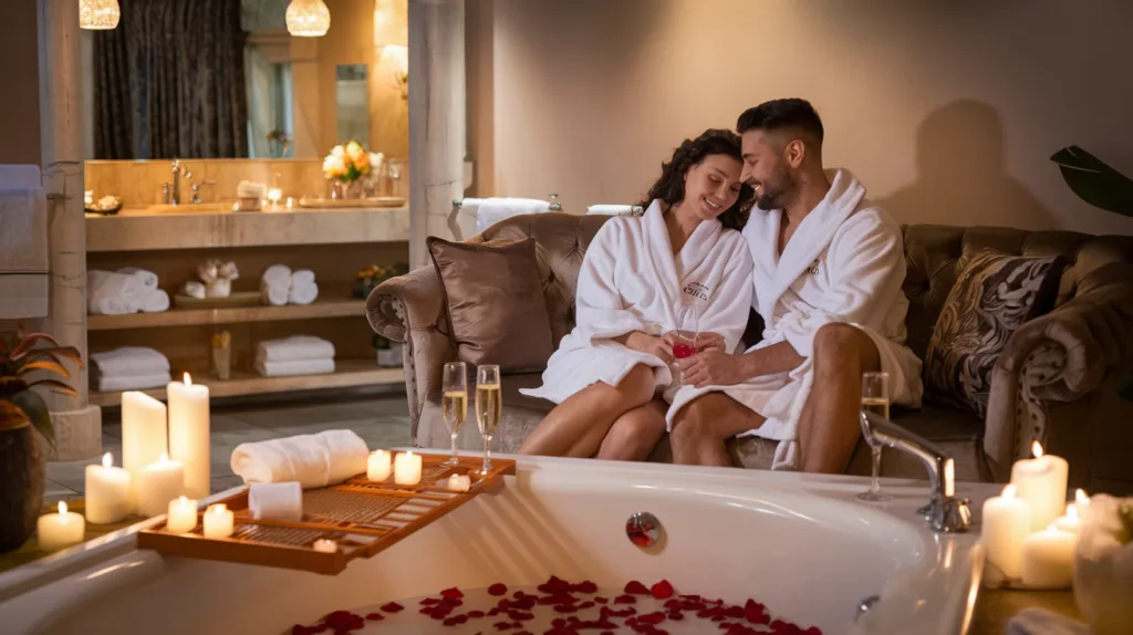 spa at home staycation home honeymoon