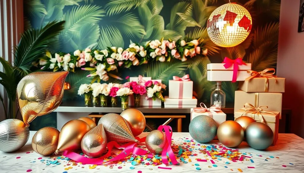 decor and party favors