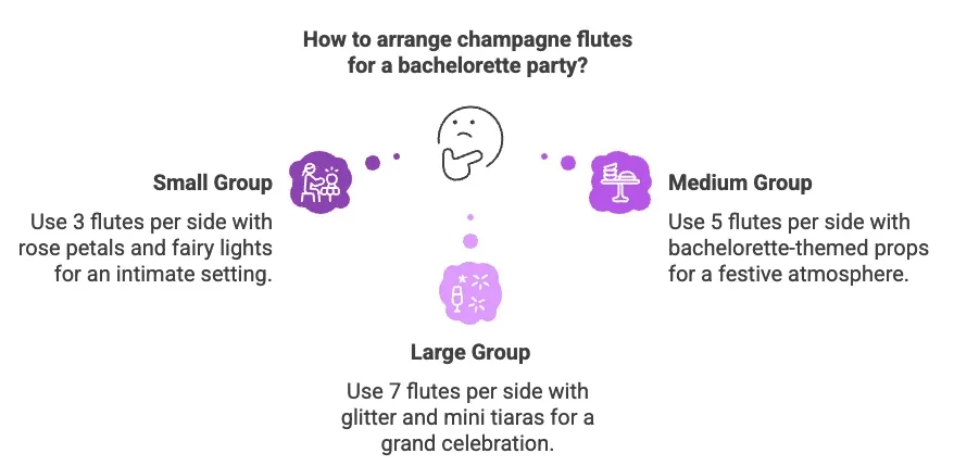 Bachelorette Games to Make Your Party a Blast - how to arrange champagne flutes for a bachelorette party