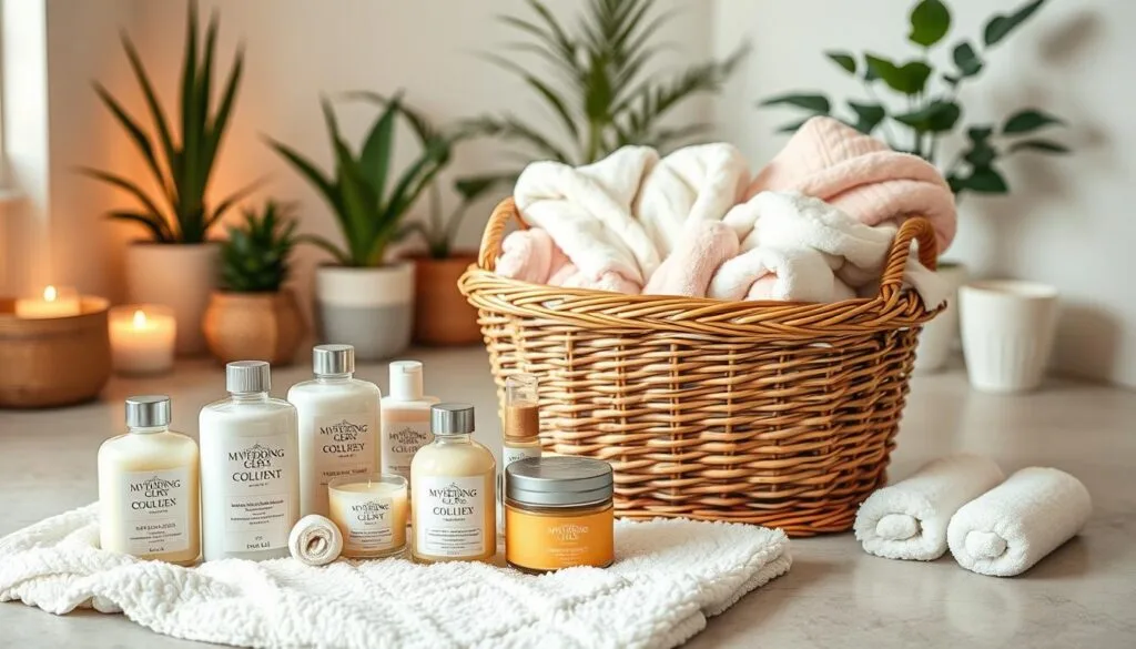 unique bridal shower gifts - bridal shower gift baskets with spa products